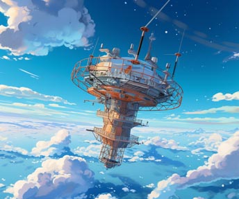 Connection internet haut débit par satellite