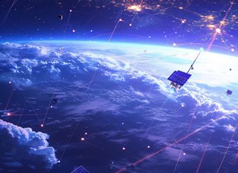 La constellation de Starlink en orbite autour de la terre