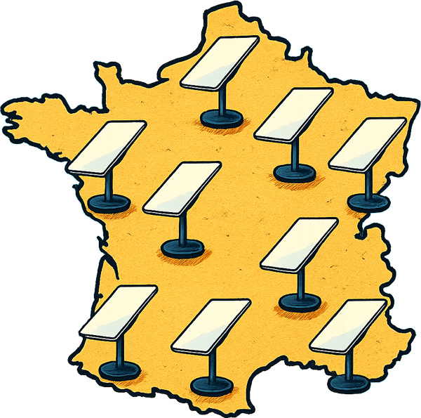 Zone d'intervention de nos installateurs Starlink